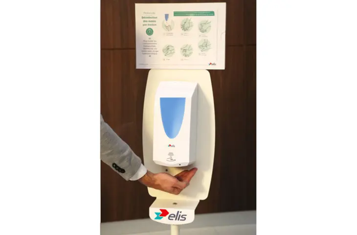 Hand sanitizer stand – Aqualine and Fusion | Elis France